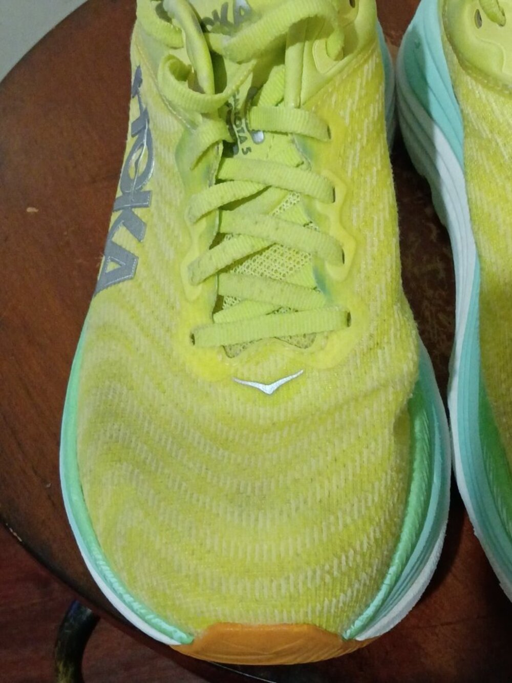 Hoka One One Gaviota 5 Womens  Size 7B Shoes Yellow Running Sneaker 1134235 CGSO - Picture 7 of 14